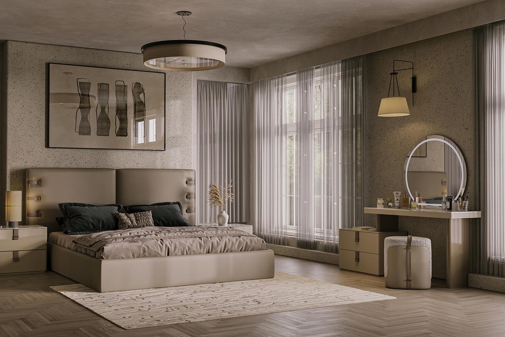 LETRA DRESSER WITH MIRROR