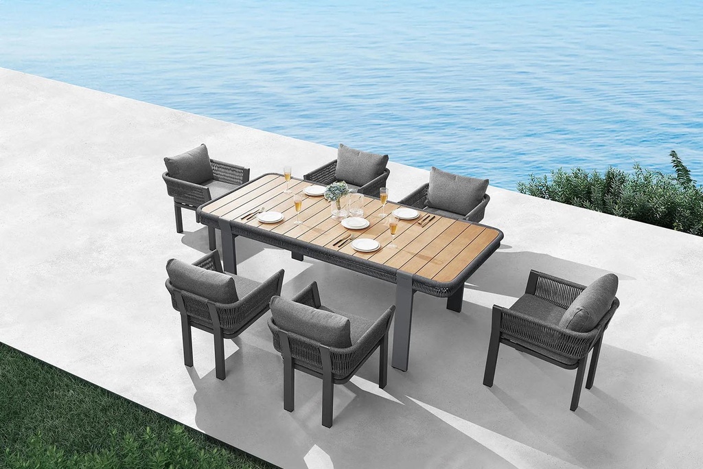 BORROMEO 3.0 DINING TABLE CHARCOAL