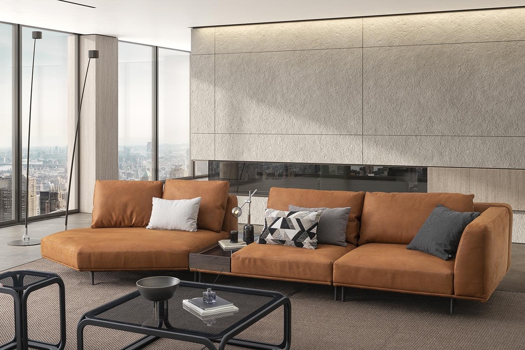 LOFT LONG SEATER WITH COFFEE TABLE