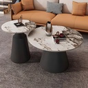 CROWN COFFEE TABLE ROUND 2PCS CT32