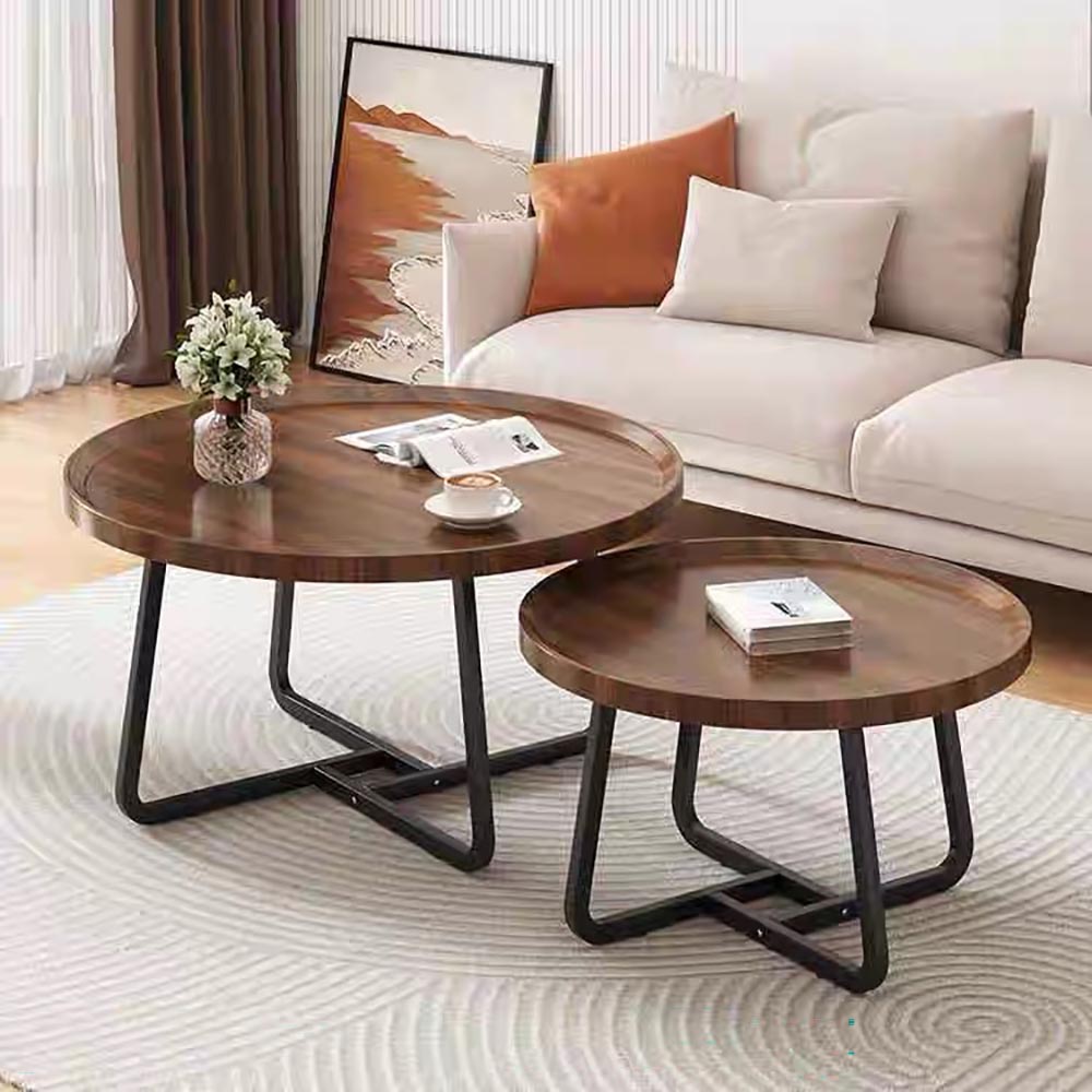 METRO COFFEE TABLE ROUND 2PCS PVC02-C