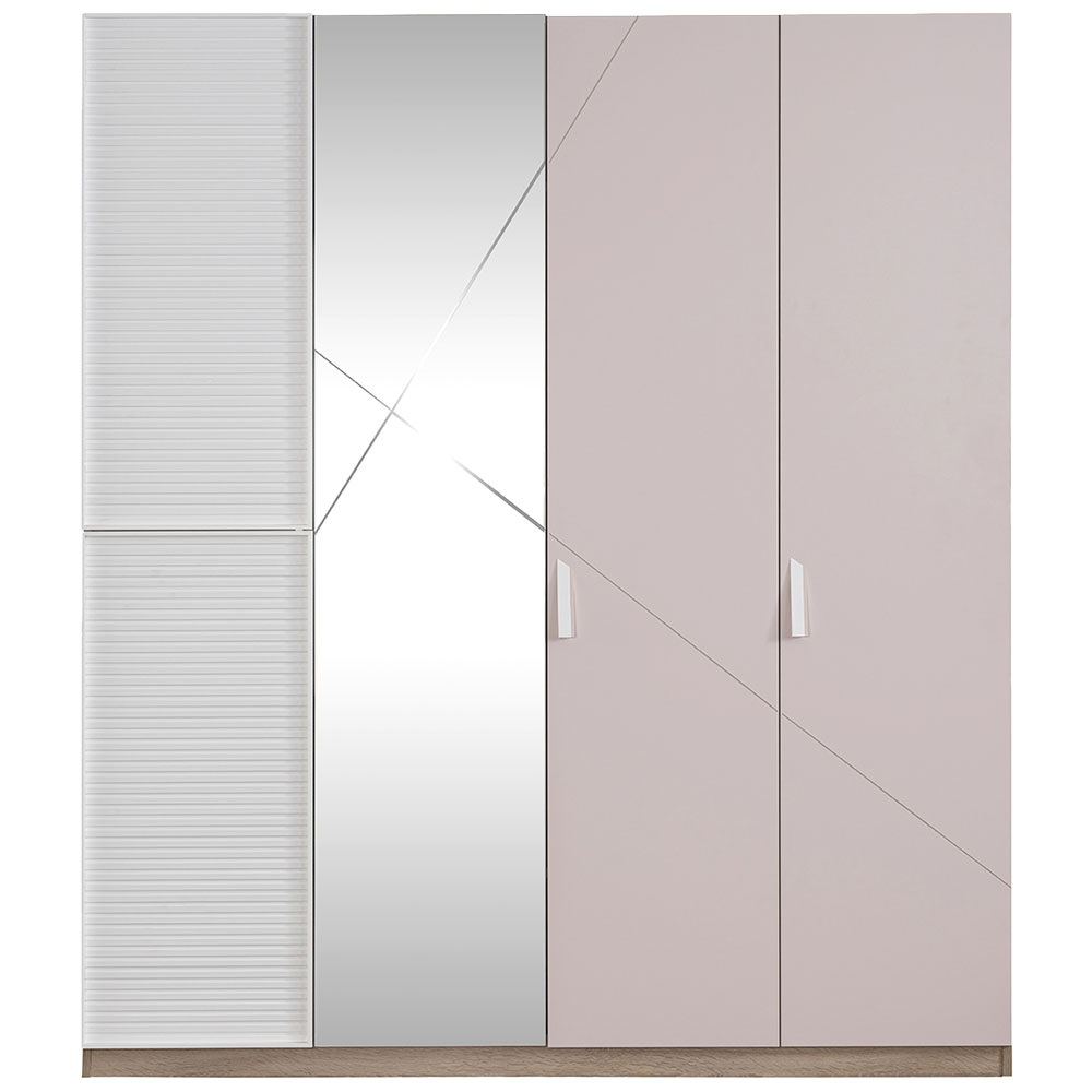 ANGEL CITY 4 DOOR WARDROBE WITH MIRROR