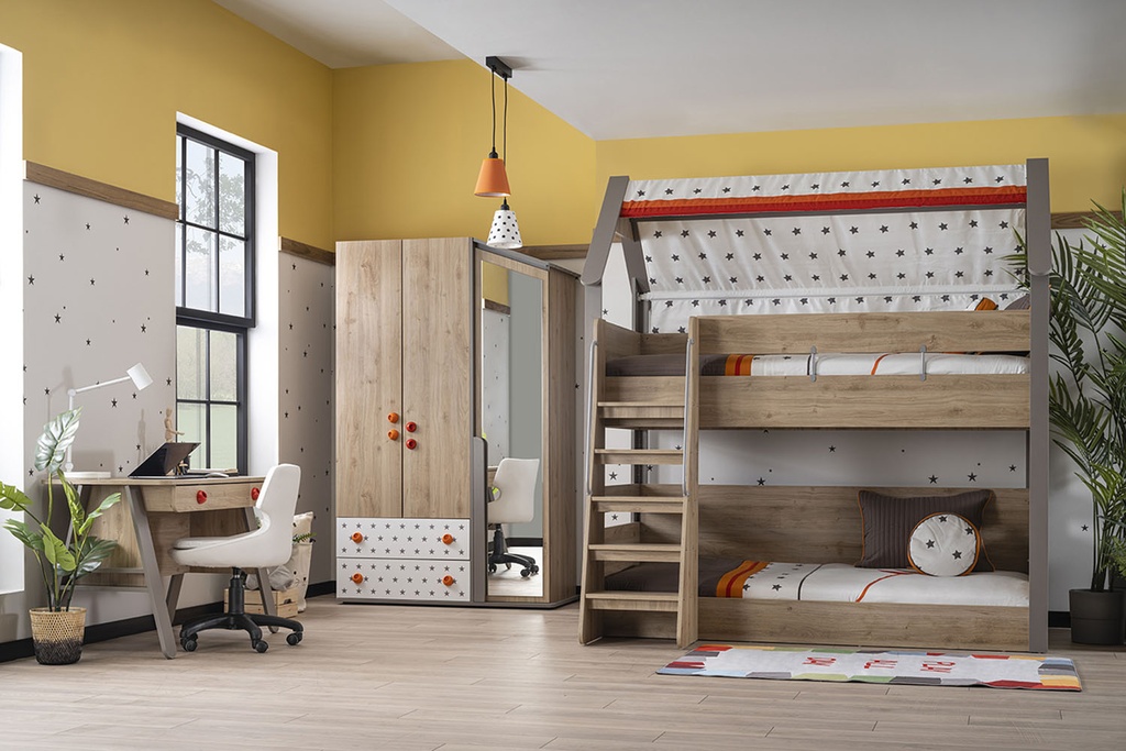 MONTESSORI HUT BUNK BED 100x200 CM