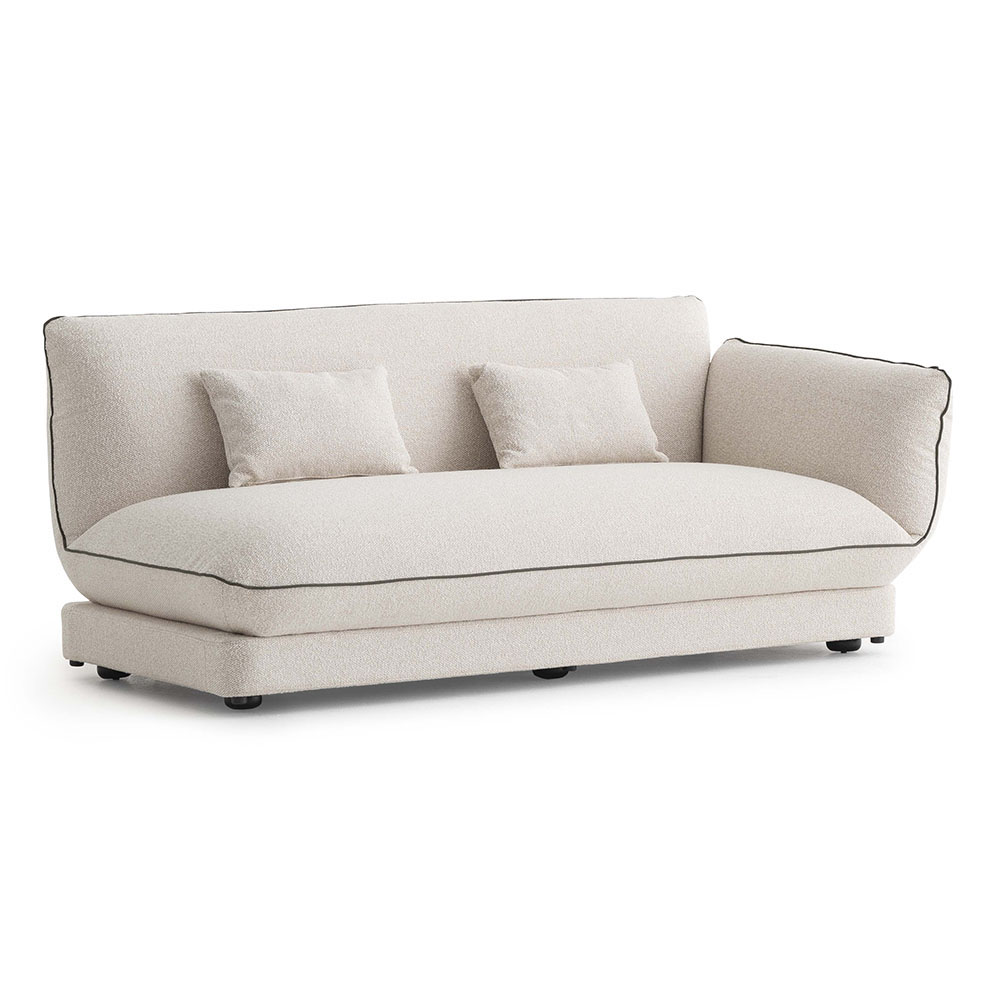 LORETTA CORNER SOFA DOUBLE MODULE WITH RIGHT ARM