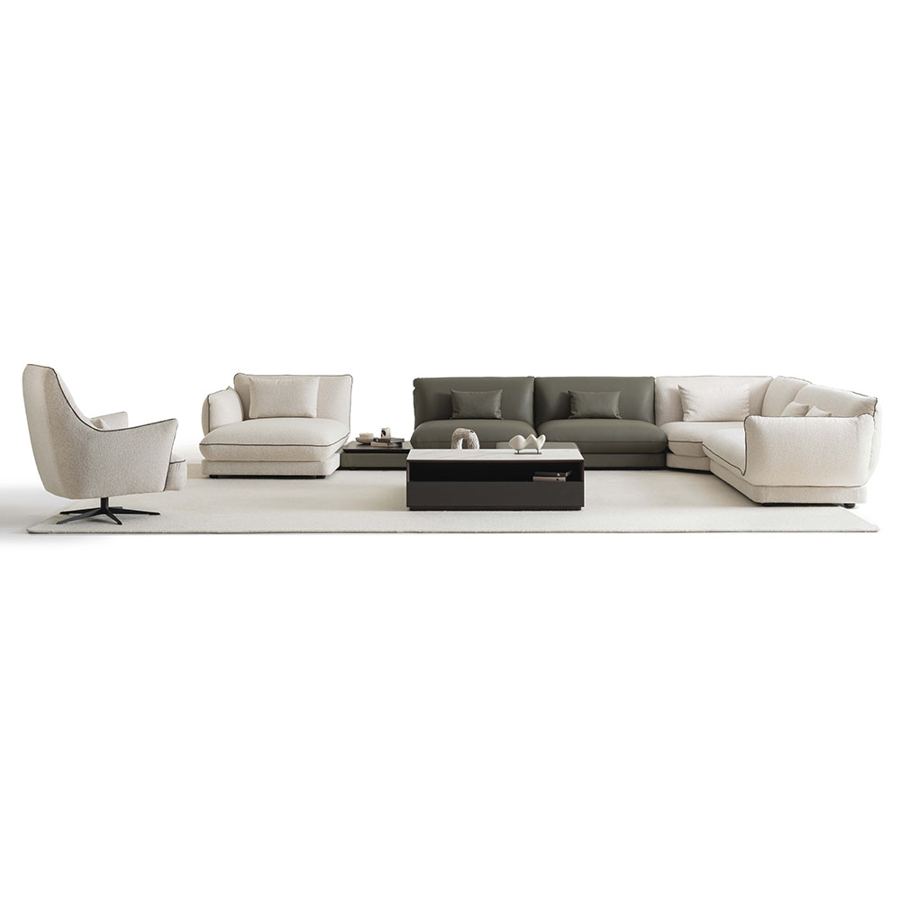 LORETTA CORNER SOFA MODULE WITH EXTENDED FRAME LEFT