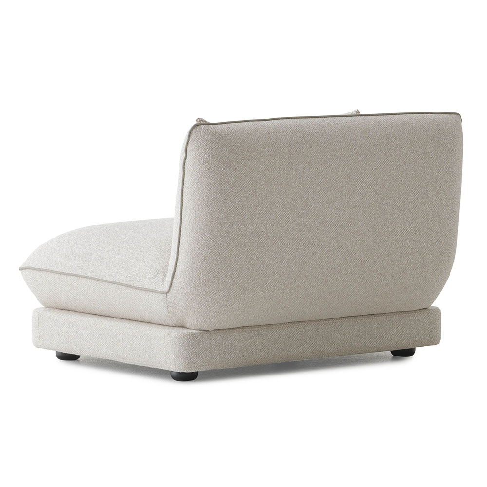 LORETTA CORNER SOFA MODULE WITHOUT ARM - WHITE
