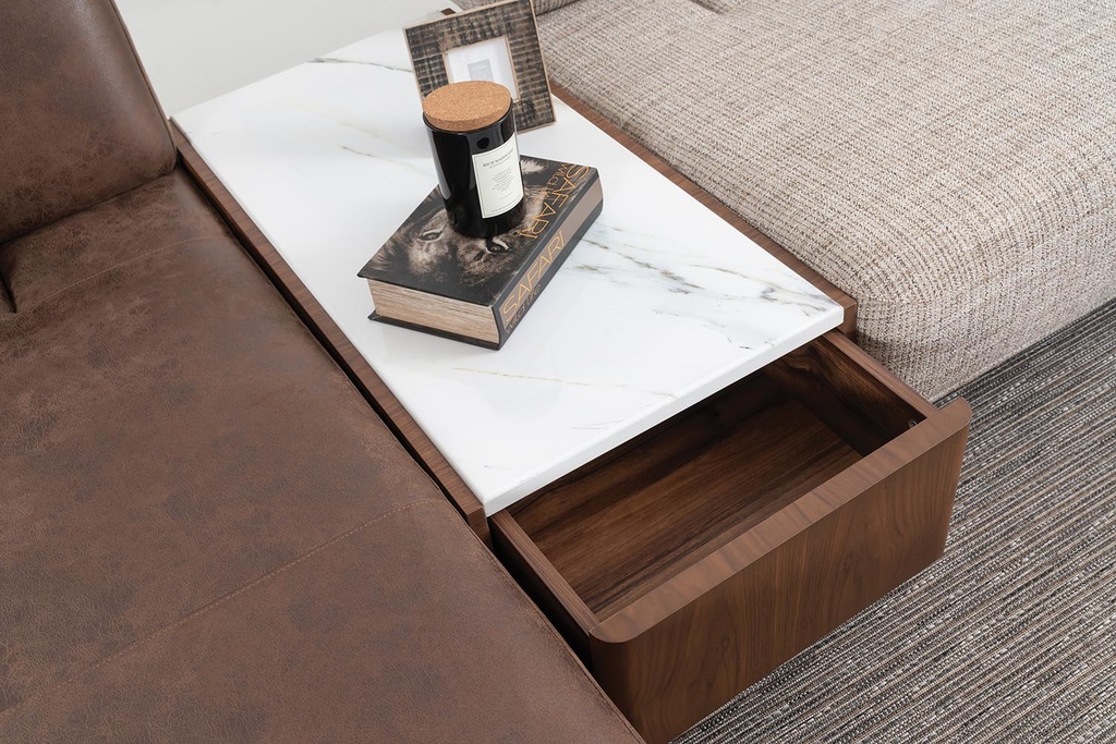 SIENA CORNER FLAT SIDE TABLE