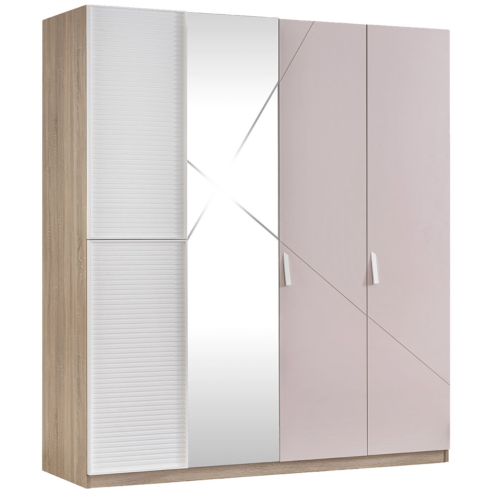 ANGEL CITY 4 DOOR WARDROBE WITH MIRROR