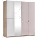 ANGEL CITY 4 DOOR WARDROBE WITH MIRROR