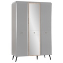 LUNA 3 DOOR WARDROBE WITH MIRROR