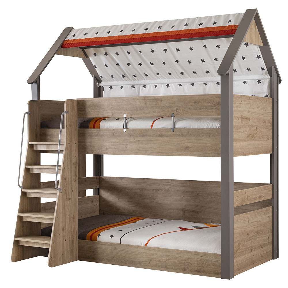 MONTESSORI HUT BUNK BED 100x200 CM