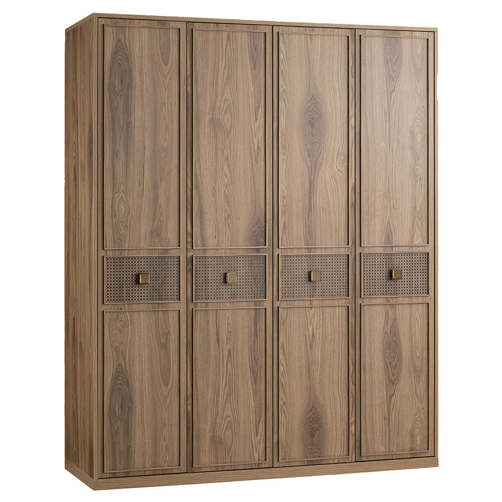 TRIO 4 DOOR WARDROBE WITHOUT DOOR