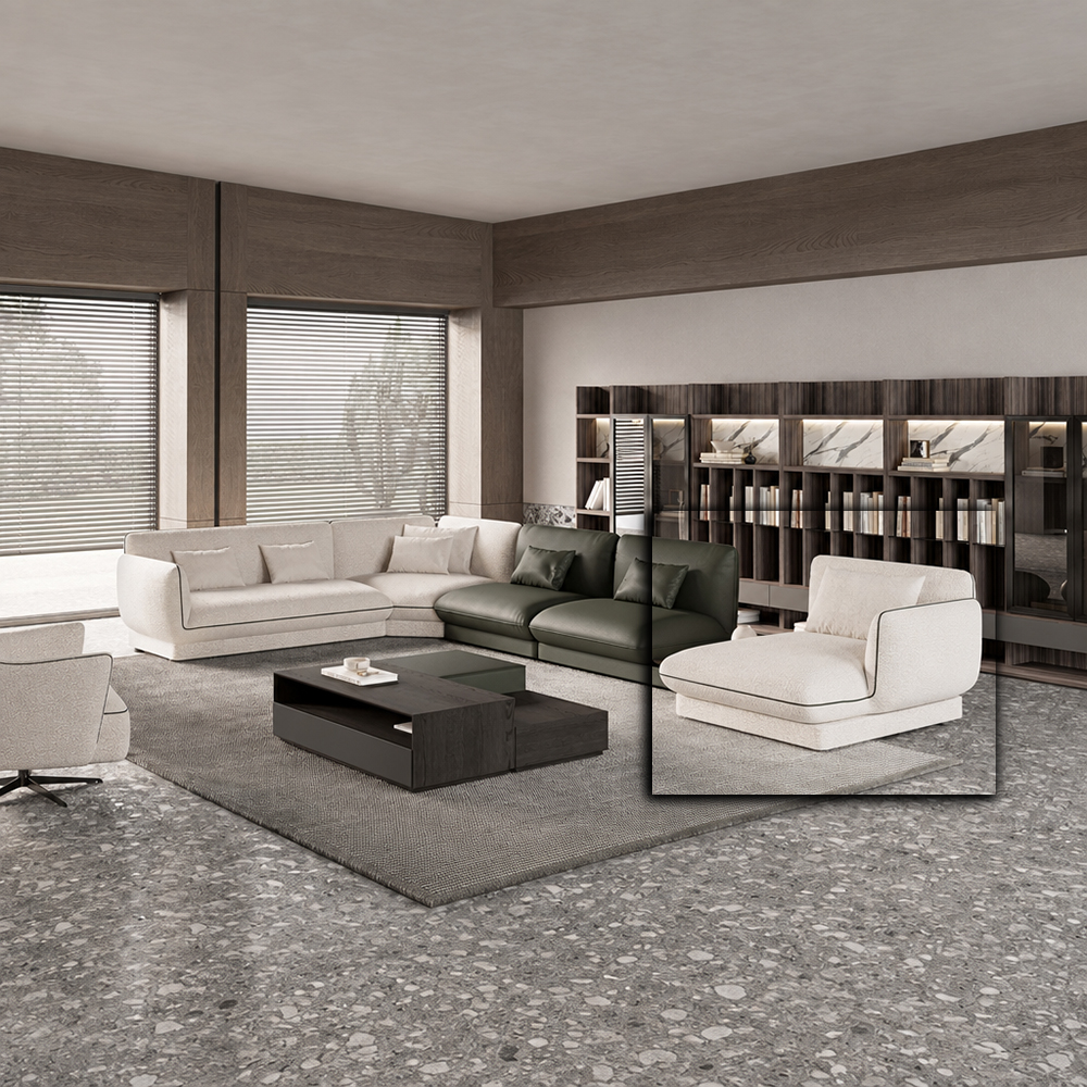 LORETTA CORNER SOFA RELAX MODULE WITH RIGHT ARM