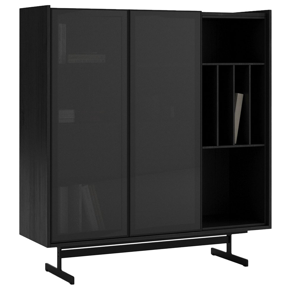 COLLECT GREY TV UNIT SHOWCASE GLASS DOOR