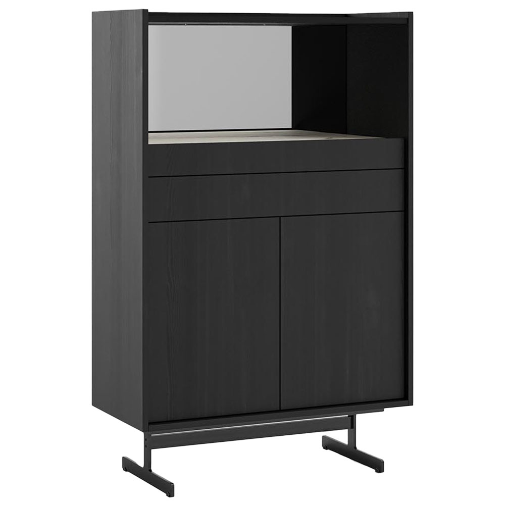 COLLECT GREY SHOWCASE WITH MIRROR