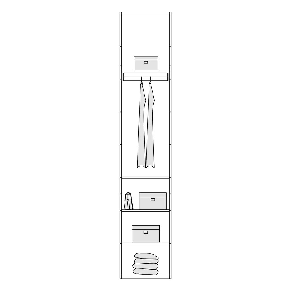 ALFA SINGLE WITH DRAWER D18 260CM