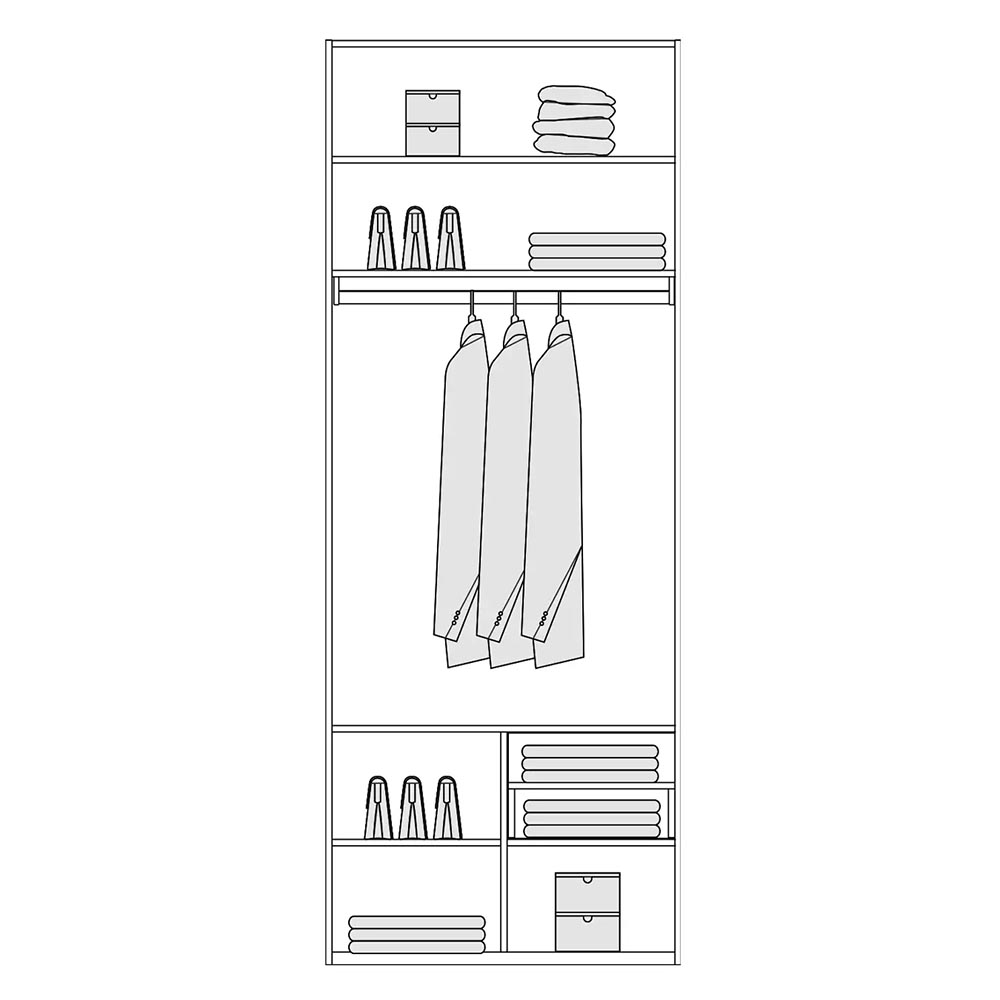 ALFA DOUBLE WITH HIDDEN COMPARTMENT D17 260CM