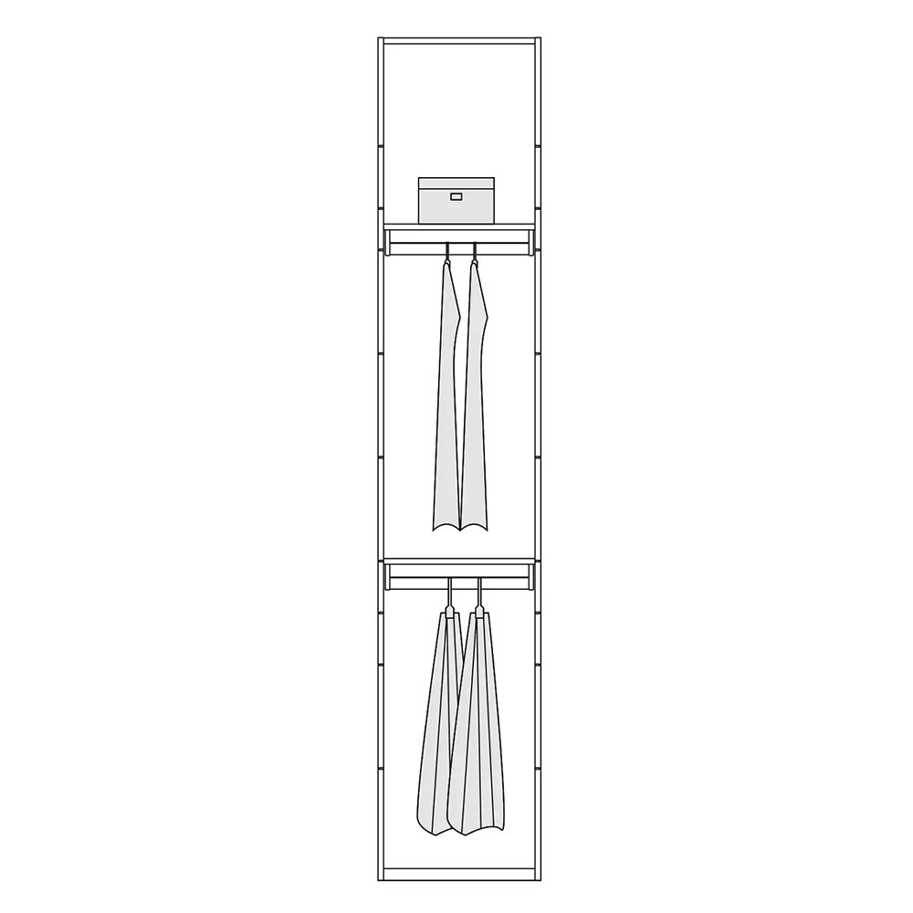 ALFA SINGLE WITH HANGER D07 260CM
