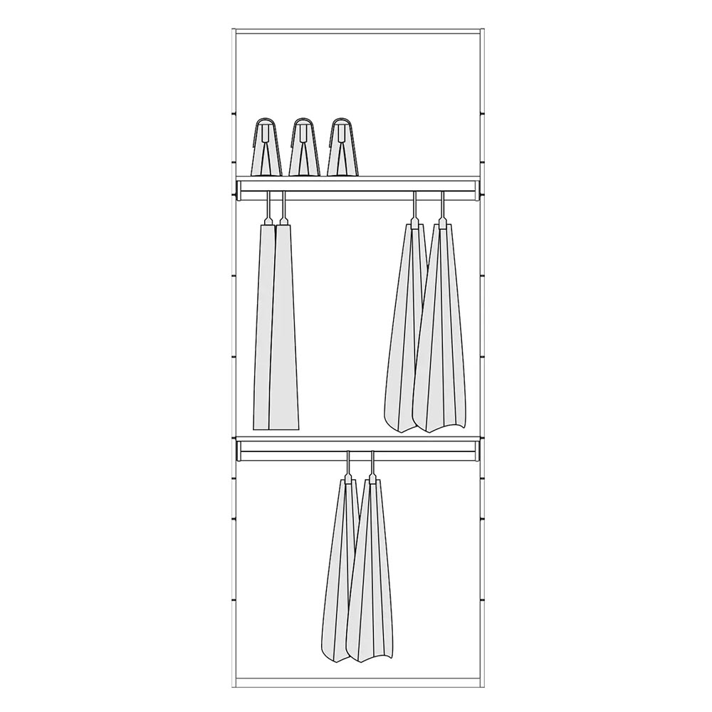 ALFA DOUBLE WITH HANGER D03 260CM