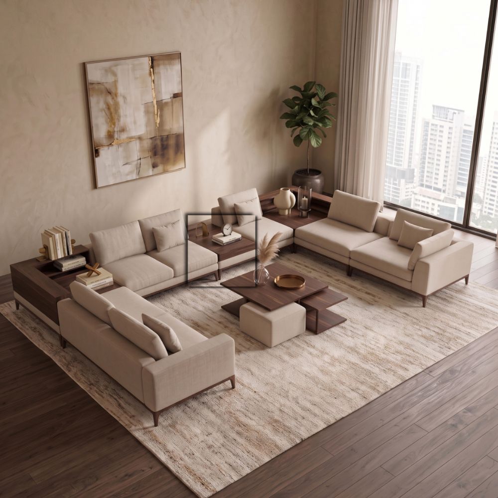 PRADA SOFA SIDE COFFEE TABLE 100X50CM
