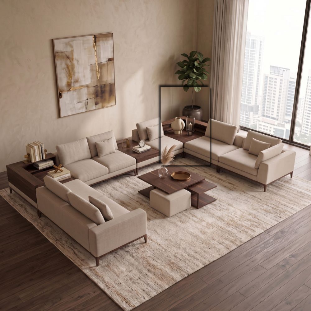 PRADA SOFA WOODEN CORNER