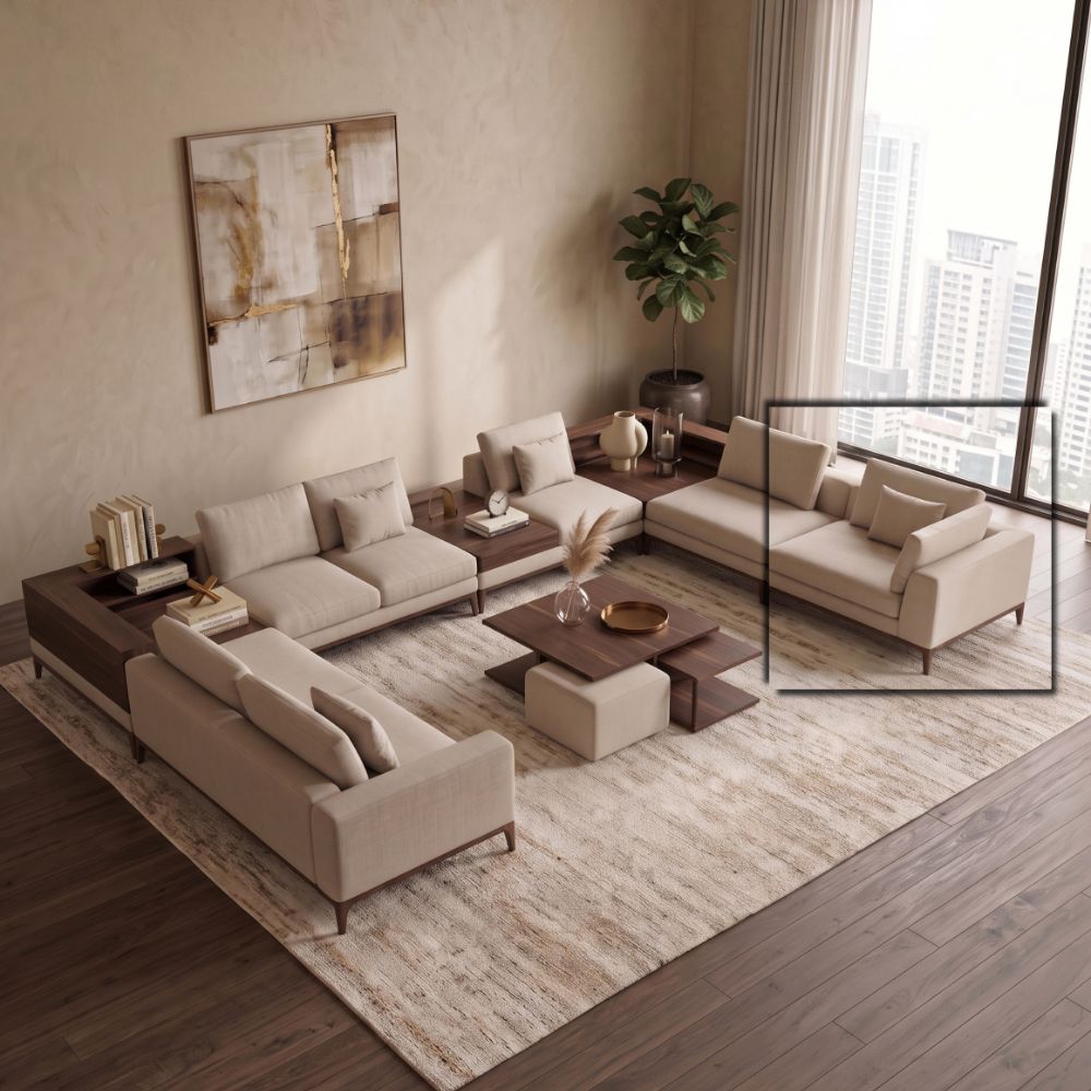 PRADA SOFA SINGLE WITH RIGHT ARM