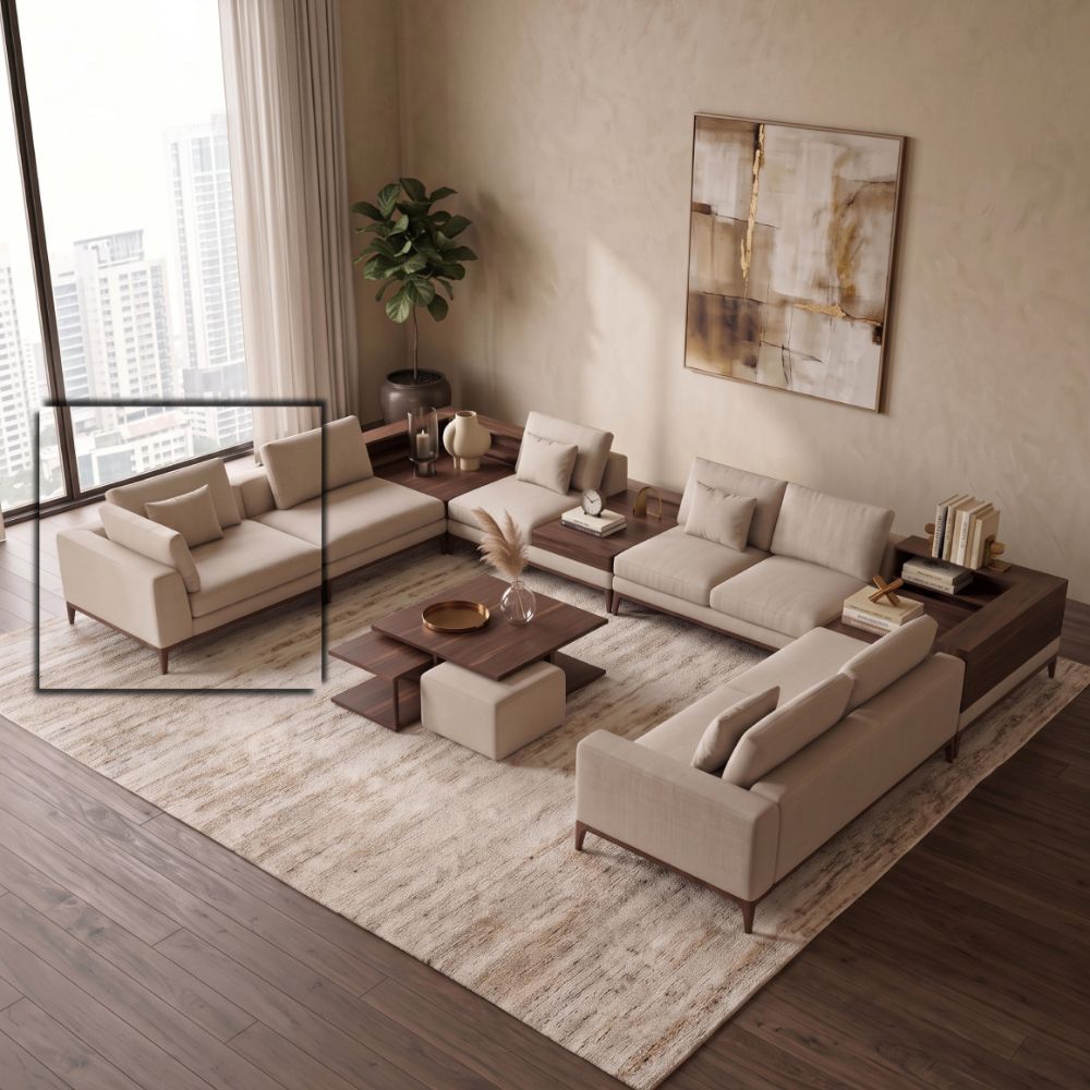 PRADA SOFA SINGLE WITH LEFT ARM