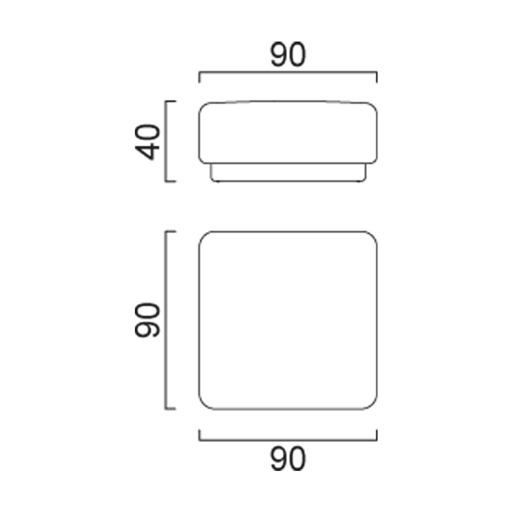 SAMBA MIDDLE POUF - MASA SOFT M807
