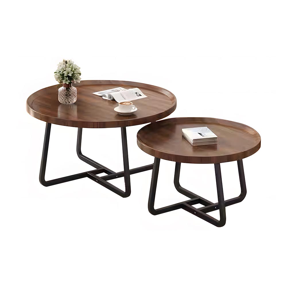 METRO COFFEE TABLE ROUND 2PCS PVC02-C