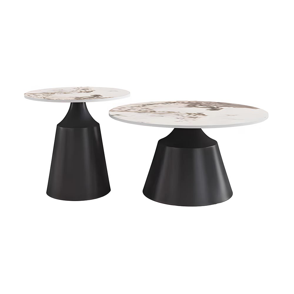 CROWN COFFEE TABLE ROUND 2PCS CT32