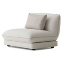LORETTA CORNER SOFA MODULE WITHOUT ARM - WHITE