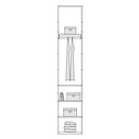 ALFA SINGLE WITH DRAWER D18 260CM