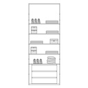 ALFA DOUBLE WITH SHELVES & DRAWERS D11 260CM