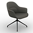 FLOWER 0 NEGOTIATION CHAIR METEOR GRAY